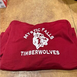 Mystic Falls Timberwolves Red Sweatshirt